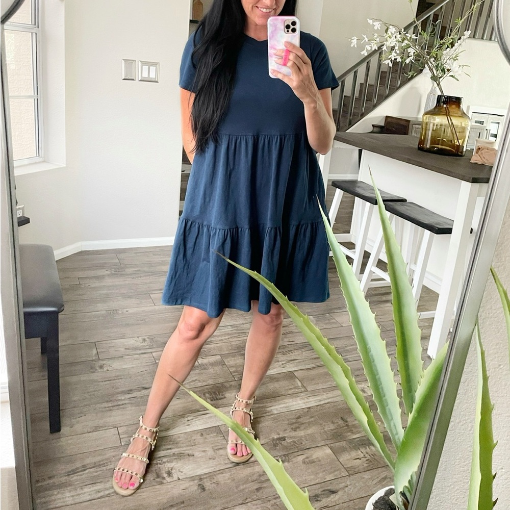 Old Navy - Navy Blue Tiered Dress